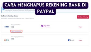 Cara Menghapus Rekening Bank di PayPal
