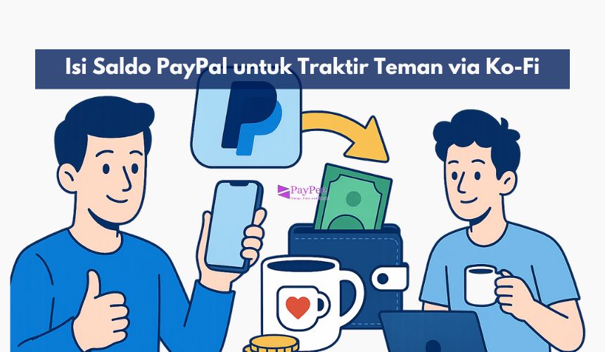 Isi Saldo PayPal untuk Traktir Teman via Ko-Fi