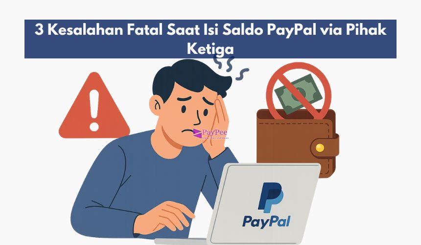 3 Kesalahan Fatal Saat Isi Saldo PayPal via Pihak Ketiga