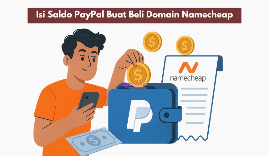 Isi Saldo PayPal Buat Beli Domain Namecheap