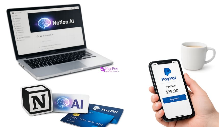 Cara Bayar Notion AI lewat PayPal