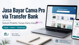 Jasa Bayar Canva Pro via Transfer Bank