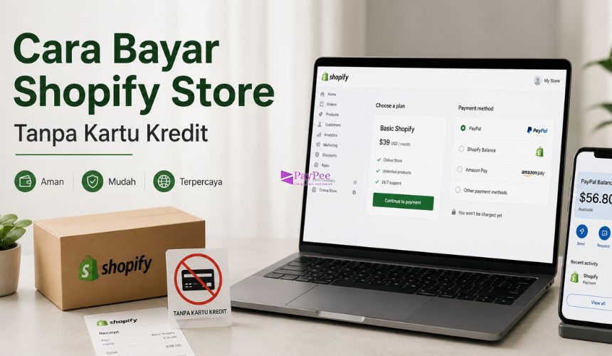 Cara Bayar Shopify Store Tanpa Kartu Kredit