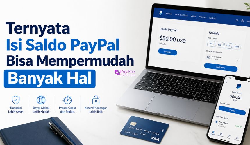 Ternyata Isi Saldo PayPal Bisa Mempermudah Banyak Hal
