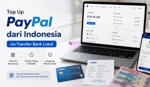 Top Up PayPal dari Indonesia via Transfer Bank Lokal
