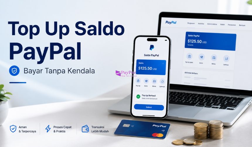 Top Up Saldo PayPal untuk Bayar Tanpa Kendala