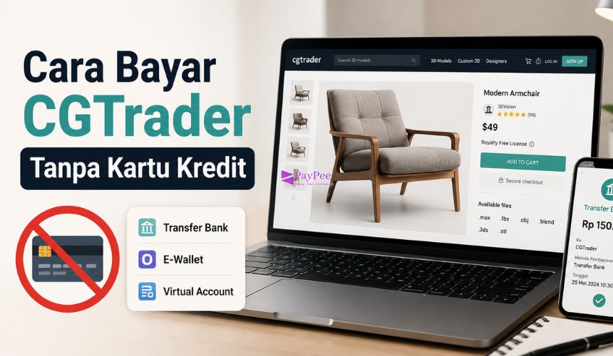 Cara Bayar CGTrader Tanpa Kartu Kredit
