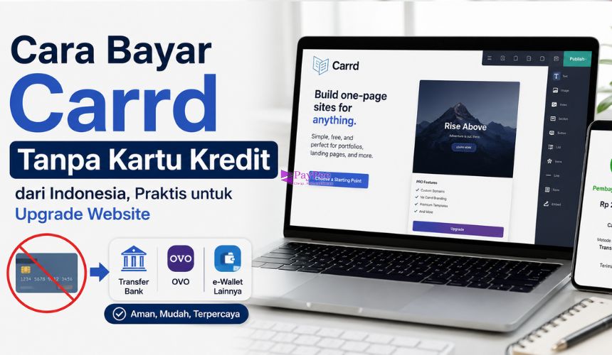 Cara Bayar Carrd Tanpa Kartu Kredit dari Indonesia