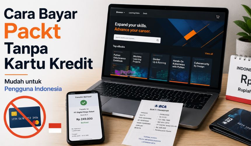 Cara Bayar Packt Tanpa Kartu Kredit
