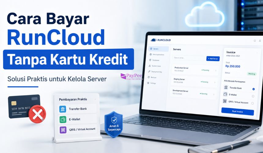 Cara Bayar RunCloud Tanpa Kartu Kredit