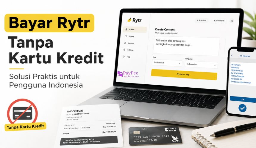 Cara Bayar Rytr Tanpa Kartu Kredit
