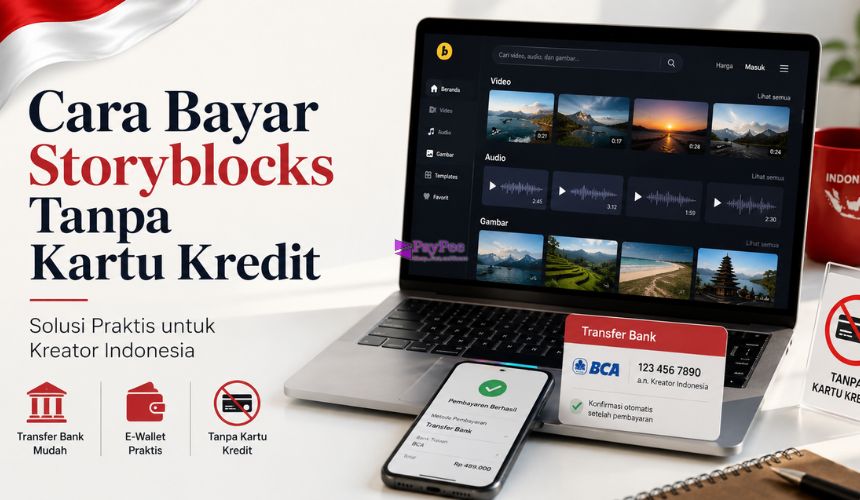 Cara Bayar Storyblocks Tanpa Kartu Kredit