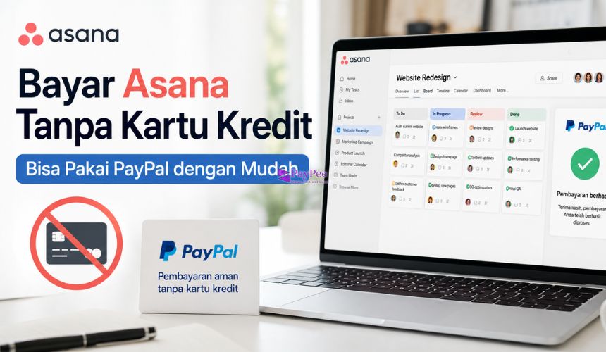 Cara Bayar Asana Tanpa Kartu Kredit