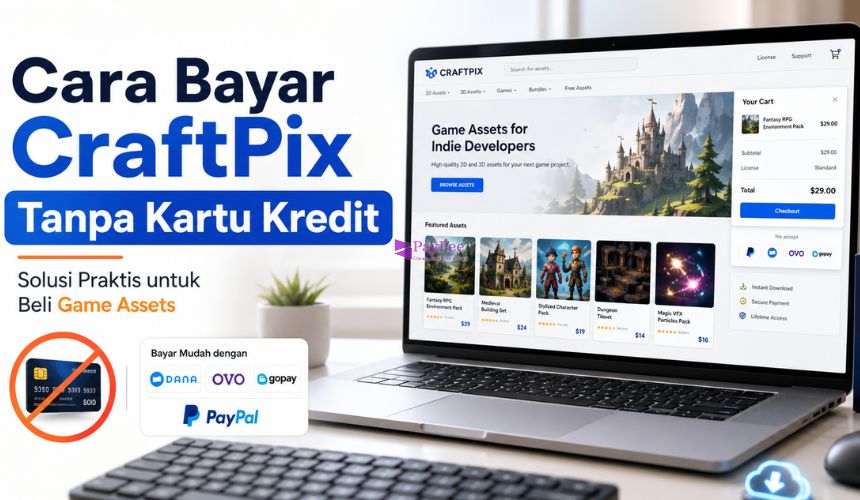 Cara Bayar CraftPix Tanpa Kartu Kredit