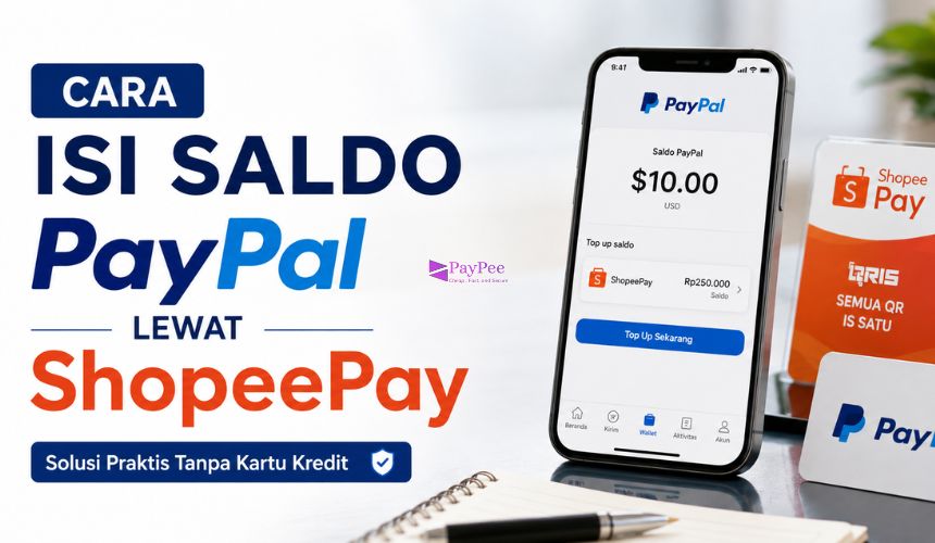 Cara Isi Saldo PayPal Lewat ShopeePay