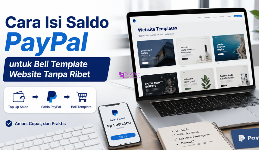 Cara Isi Saldo PayPal untuk Beli Template Website