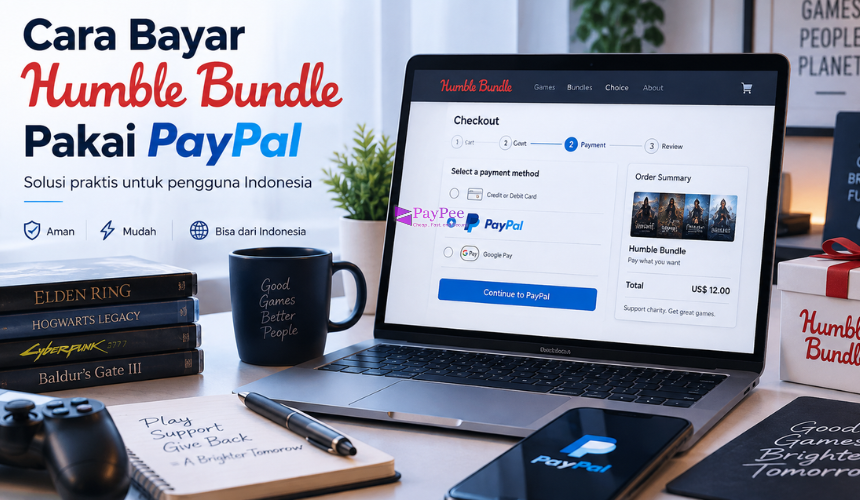 Cara Bayar Humble Bundle Pakai PayPal