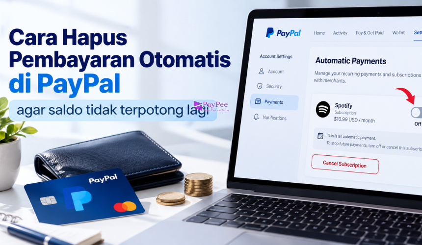 Cara Hapus Pembayaran Otomatis di PayPal
