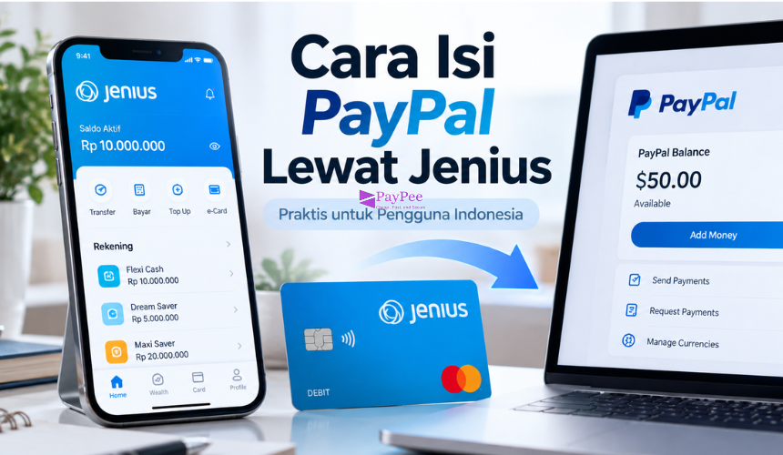 Cara Isi PayPal Lewat Jenius