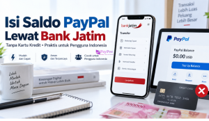 Cara Isi Saldo PayPal Lewat Bank Jatim