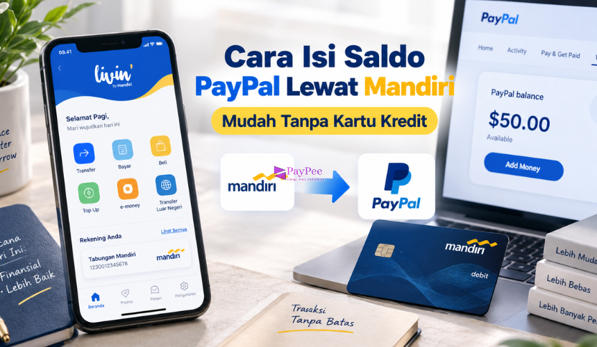 Cara Isi Saldo PayPal Lewat Mandiri dengan Mudah Tanpa Kartu Kredit