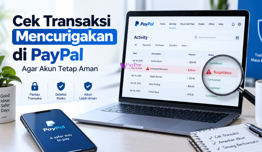Cara Mengecek Transaksi Mencurigakan di PayPal