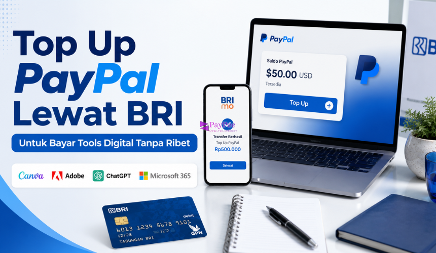 Cara Top Up PayPal Lewat BRI untuk Bayar Tools Digital Tanpa Ribet