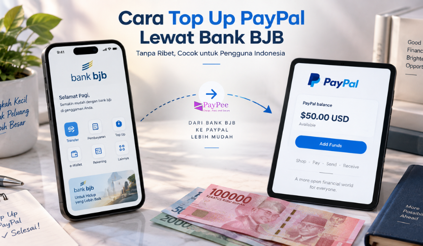 Cara Top Up PayPal Lewat Bank BJB