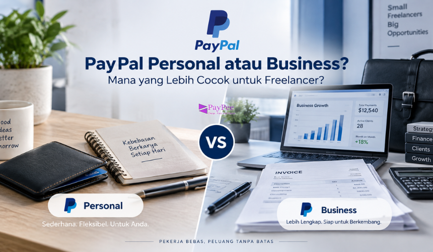 PayPal Personal atau Business untuk Freelancer
