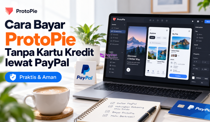 Cara Bayar ProtoPie Tanpa Kartu Kredit