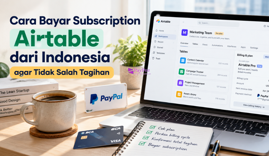 Cara Bayar Subscription Airtable dari Indonesia