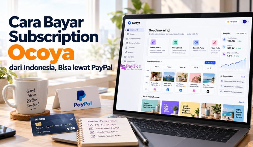Cara Bayar Subscription Ocoya dari Indonesia