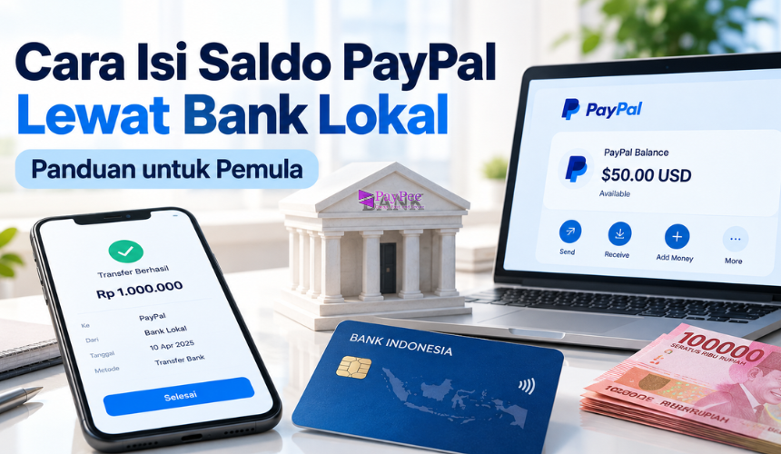 Cara Isi Saldo PayPal Lewat Bank Lokal