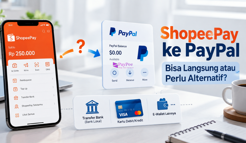 ShopeePay ke PayPal